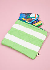 Necessaire Matelassada - Listrado Campo